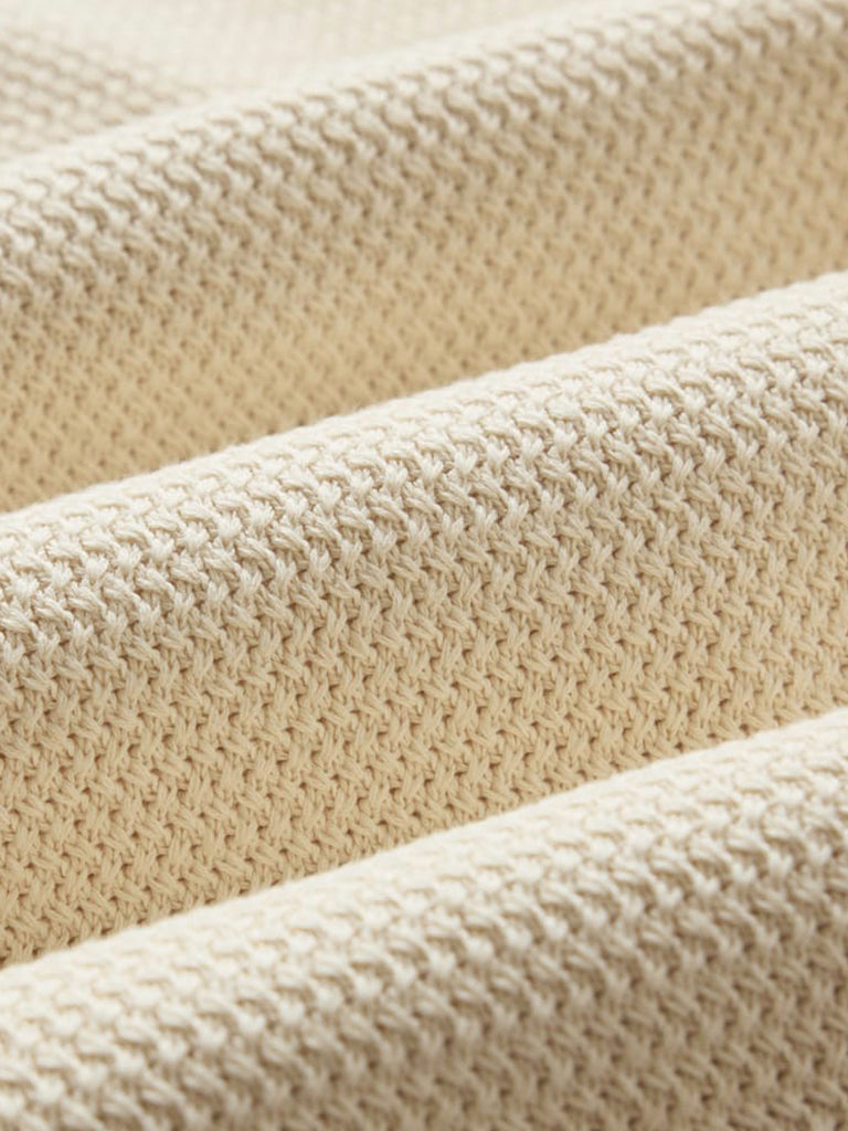 Button Down Polo- Oat Crochet Taylor Stitch Shirts