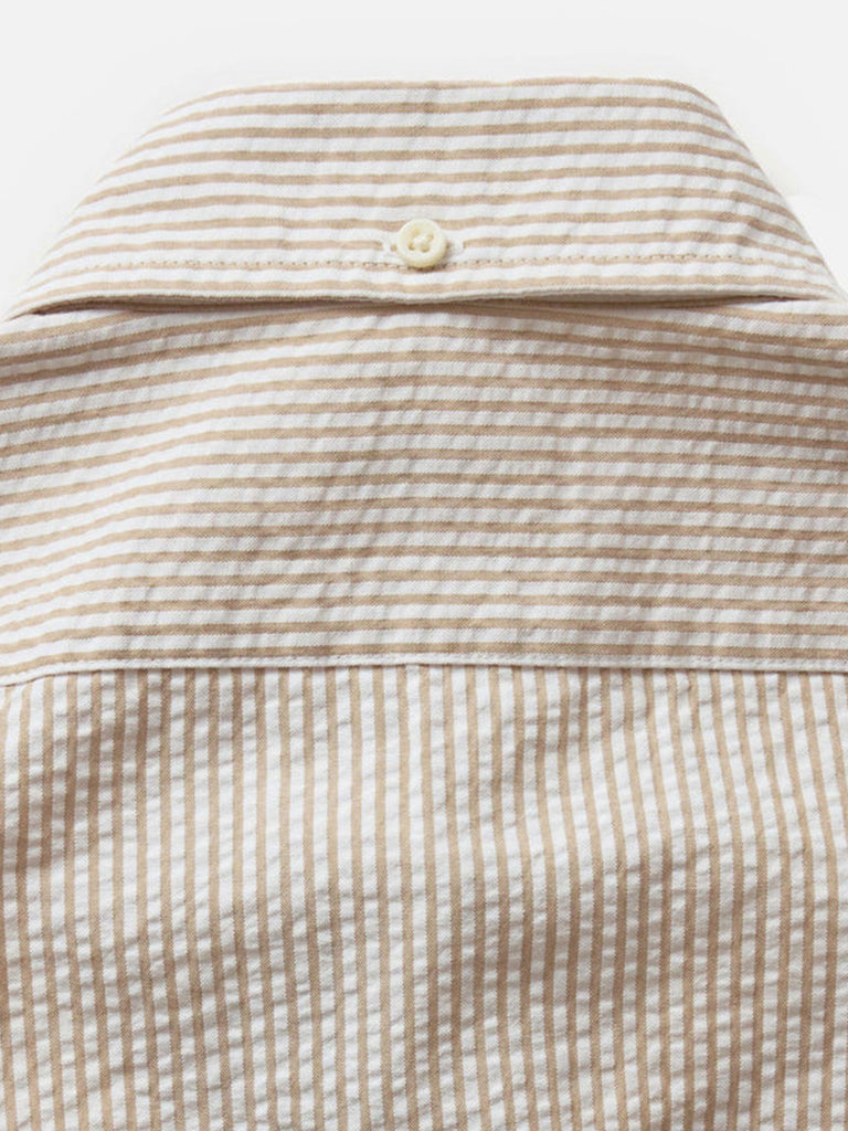 Jack Shirt- Sand Stripe Seersucker Taylor Stitch Shirts