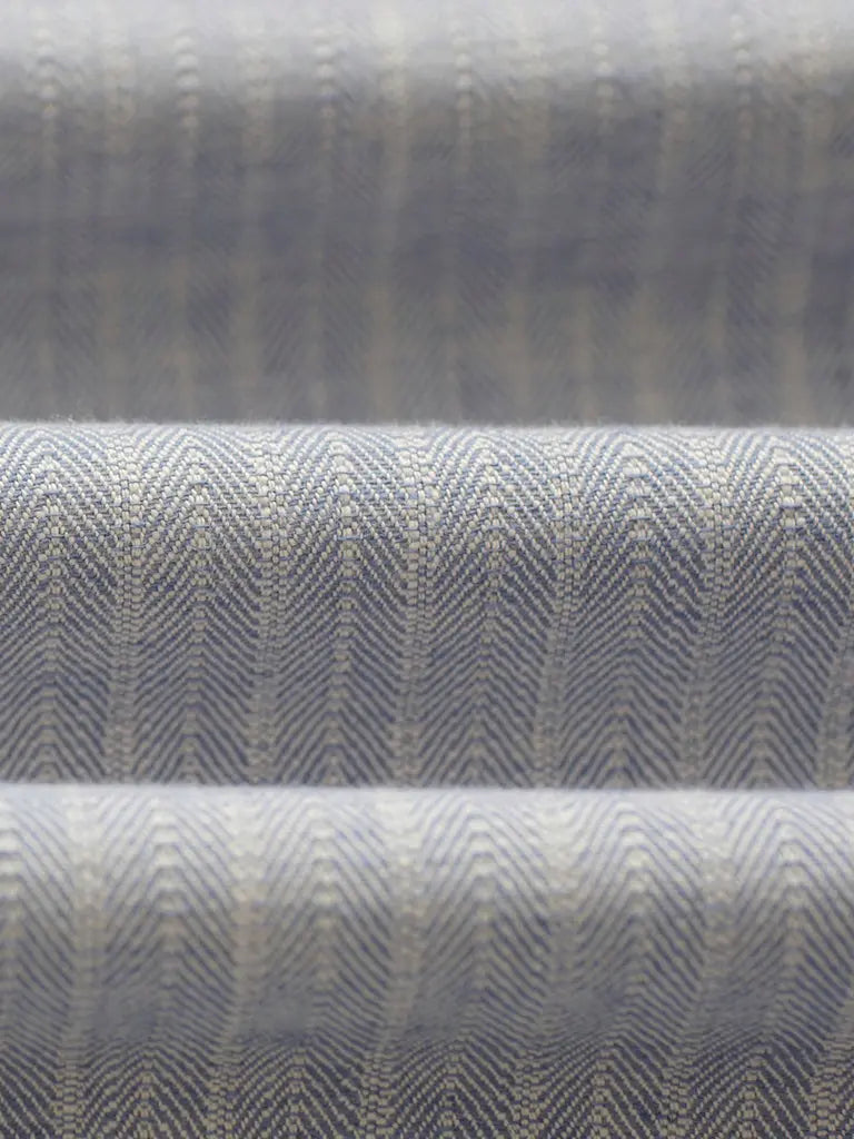 Eldon- Light Blue Herringbone Cotton Wax London Jackets