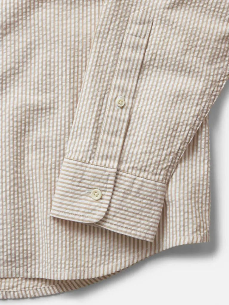 Jack Shirt- Sand Stripe Seersucker Taylor Stitch Shirts