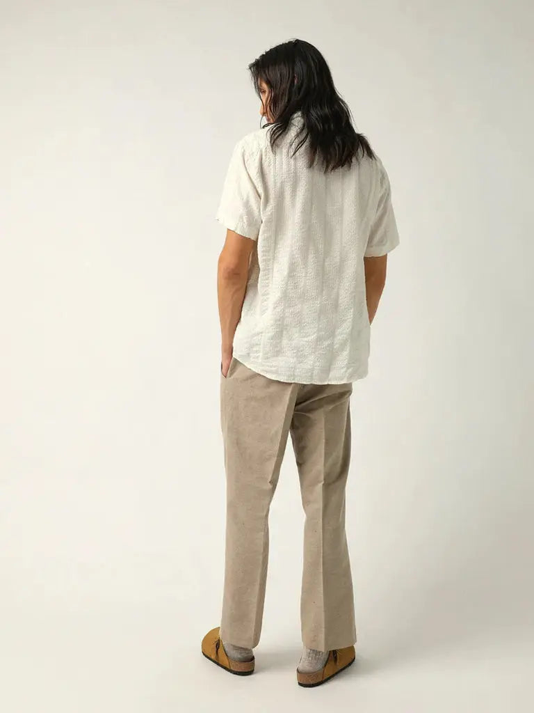Striped Seersucker Shirt- White Corridor Shirts