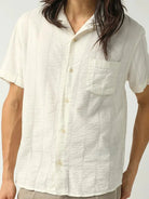 Striped Seersucker Shirt- White Corridor Shirts