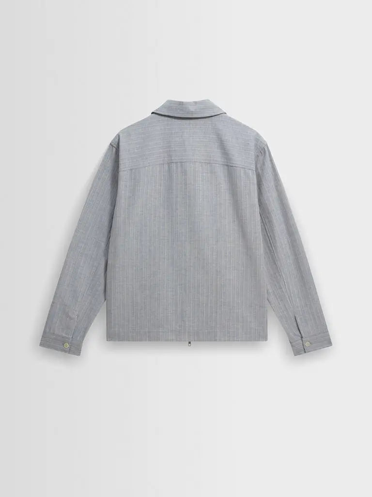 Eldon- Light Blue Herringbone Cotton Wax London Jackets