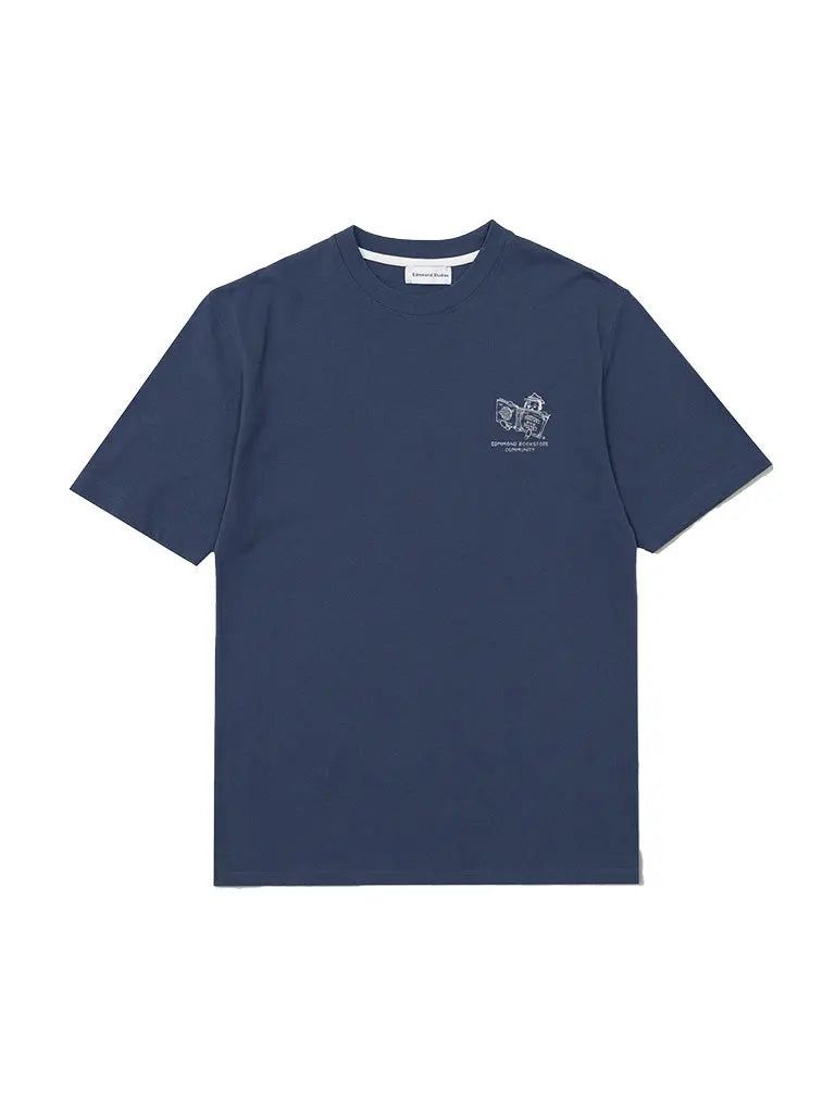 Bookstore Tee- Dark Blue Edmmond Studios Tee Shirts