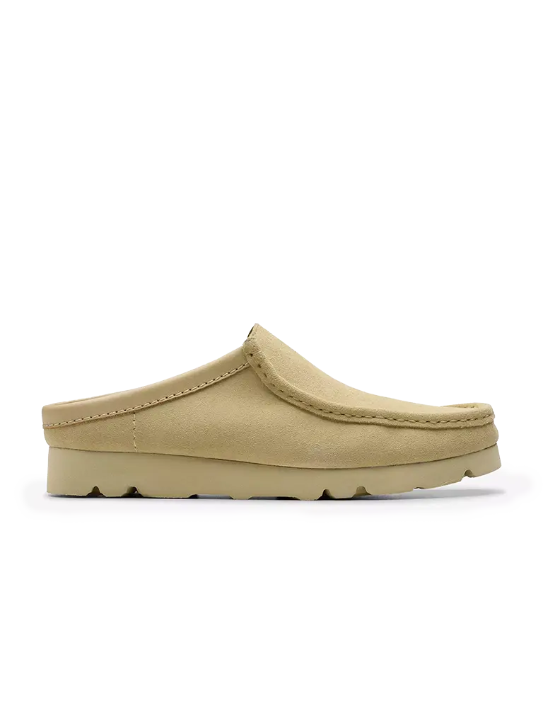 Wallabee Slip- Maple Suede Clarks