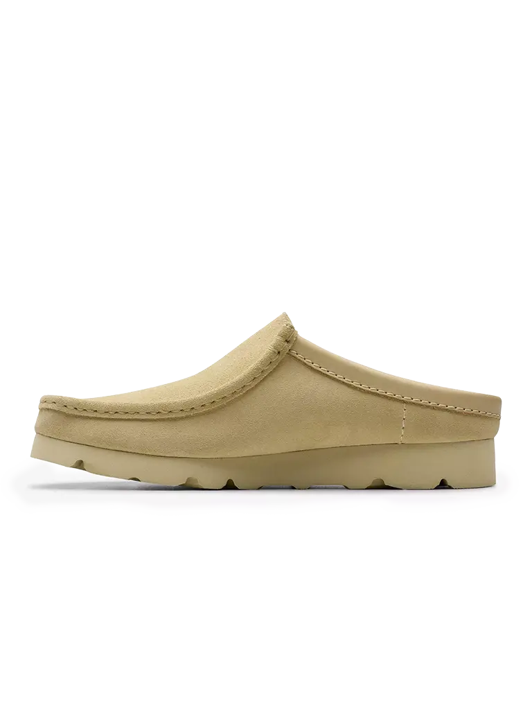 Wallabee Slip- Maple Suede Clarks