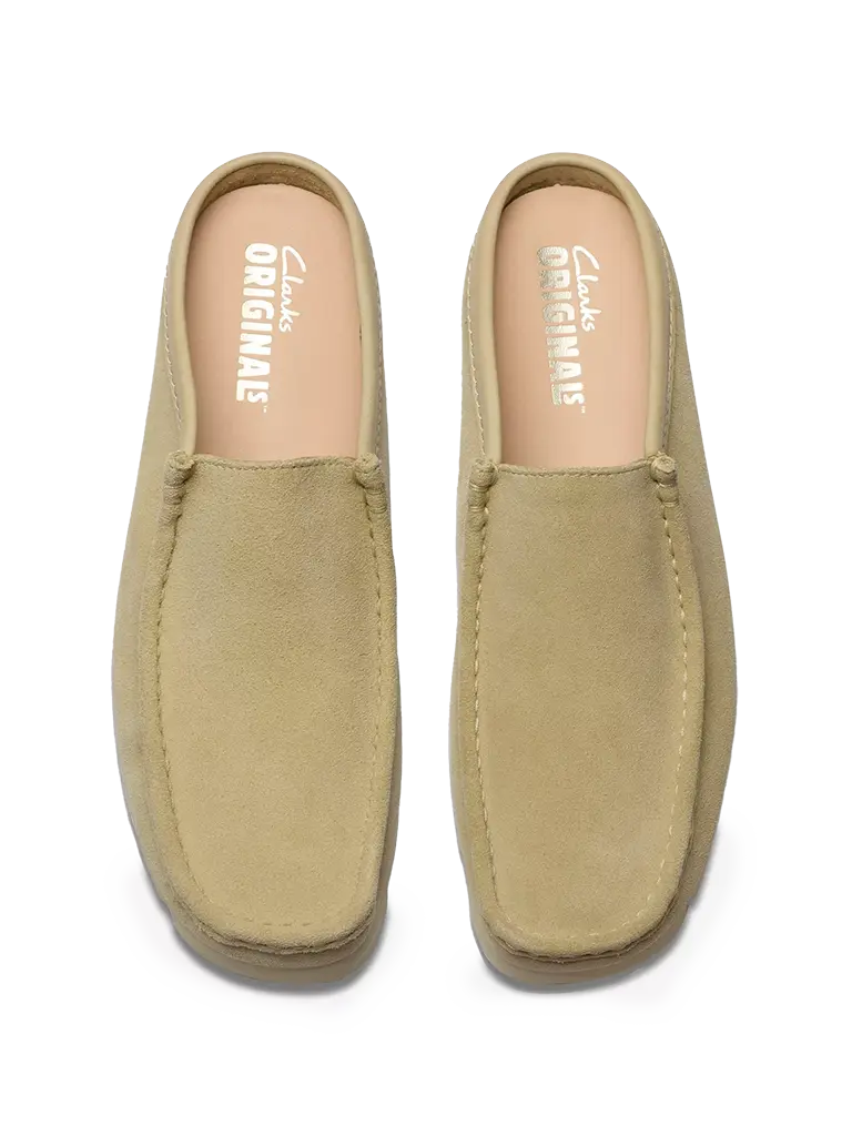 Wallabee Slip- Maple Suede Clarks