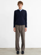 Wool Polo- Navy Edmmond Studios Sweaters