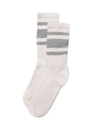Mono Stripe Sock- Heather Grey American Trench