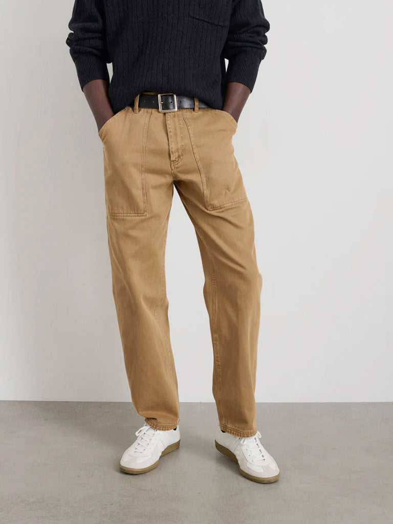 Painter Pant in Recycled Denim- Mountain Clay Alex Mill Pants