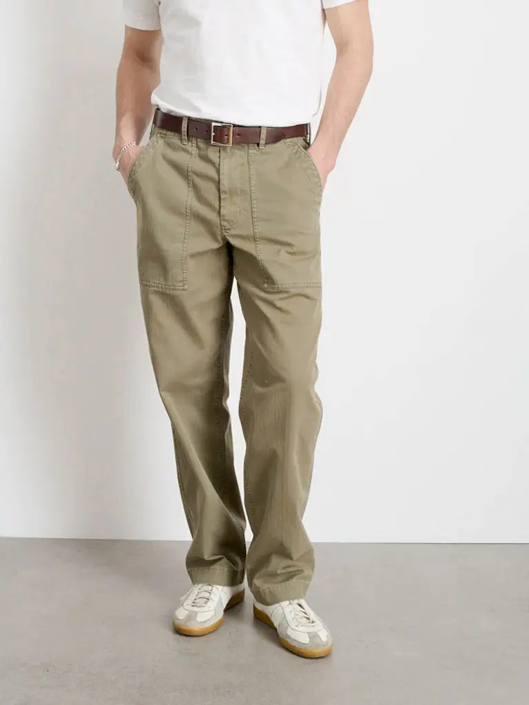 Field Pant Herringbone- Vintage Olive Alex Mill Pants