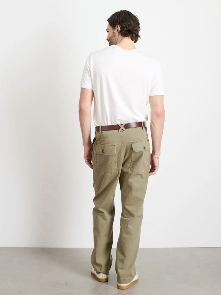 Feild Pant Herringbone- Vintage Olive Alex Mill Pants