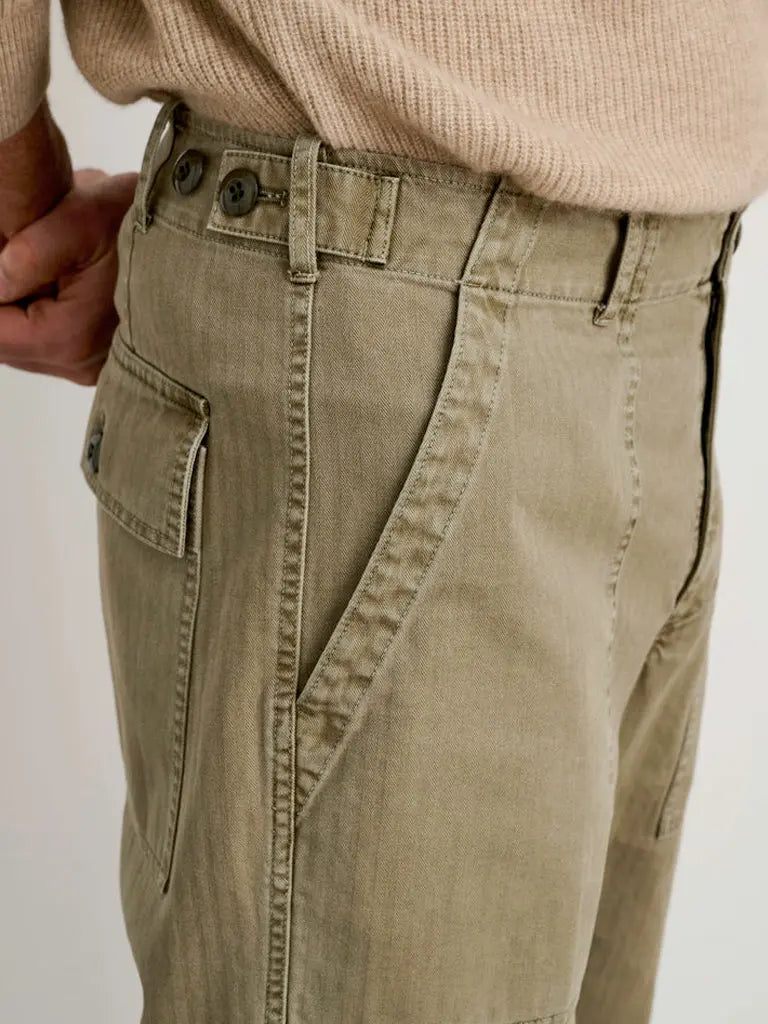Field Pant Herringbone- Vintage Olive Alex Mill Pants