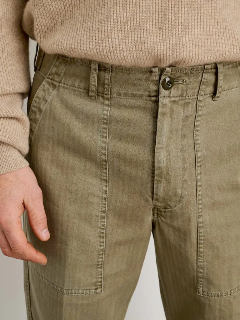 Field Pant Herringbone- Vintage Olive Alex Mill Pants