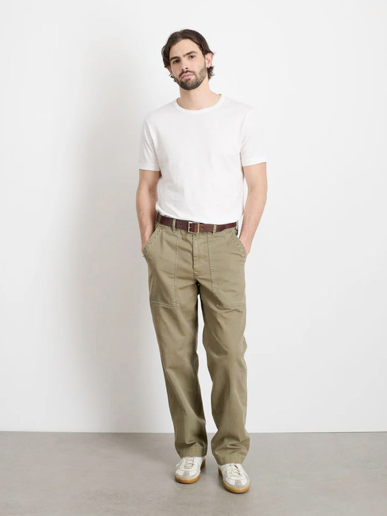 Feild Pant Herringbone- Vintage Olive Alex Mill Pants