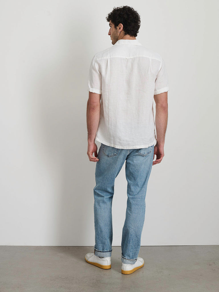 Camp Shirt- White Linen Alex Mill Shirts