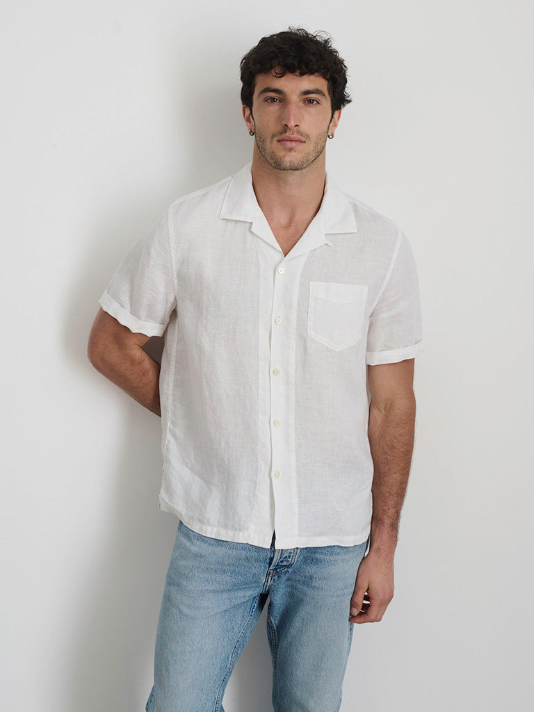 Camp Shirt- White Linen Alex Mill Shirts