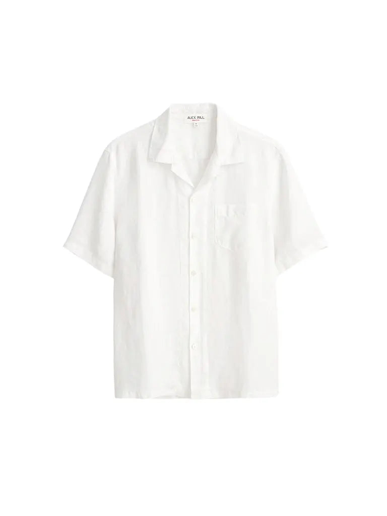 Camp Shirt- White Linen Alex Mill Shirts
