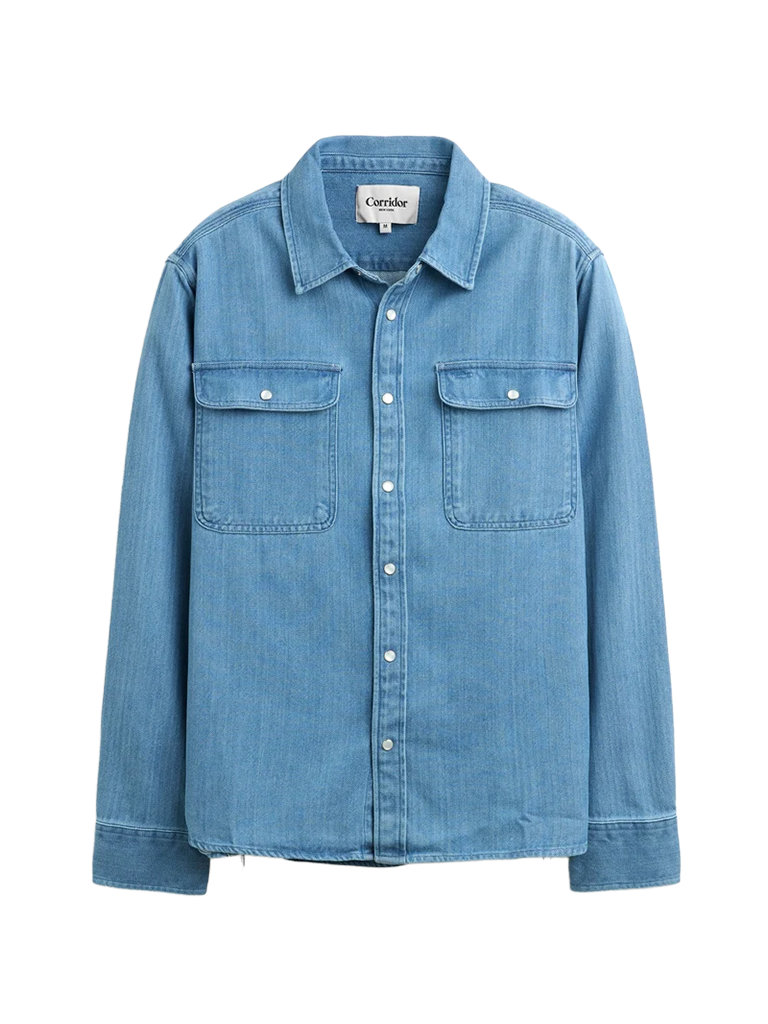 Herringbone Shirt- Indigo Corridor Shirts