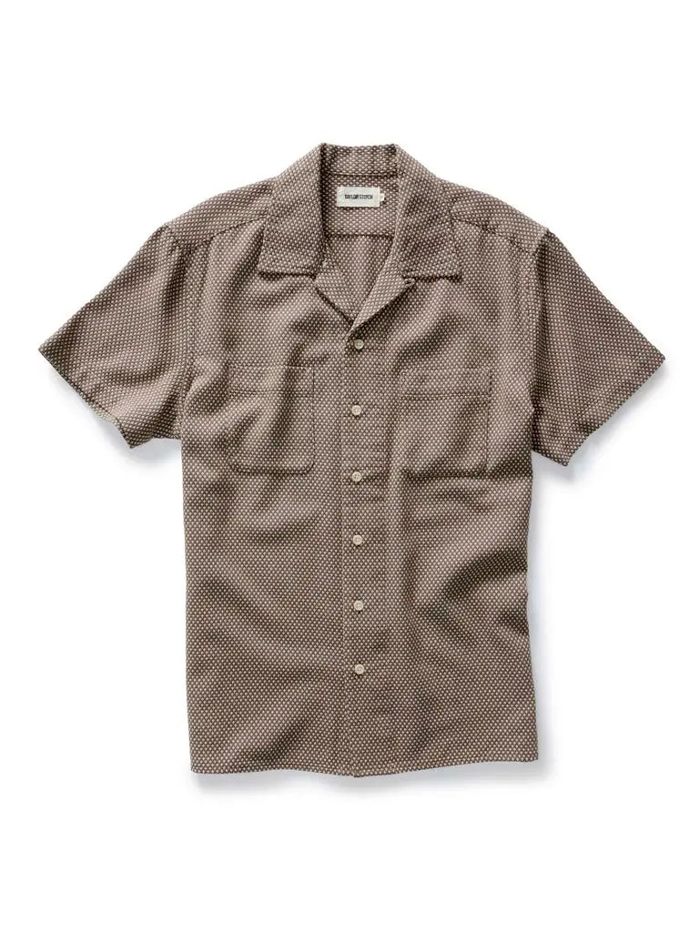 Conrad Shirt- Cocoa Dobby Taylor Stitch
