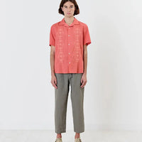 Didcot S/S Shirt-Coral Trio - Eames NW