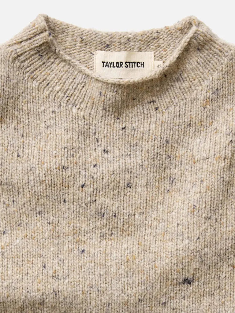 Seafarer Rollneck- Natural Donegal Taylor Stitch Sweaters