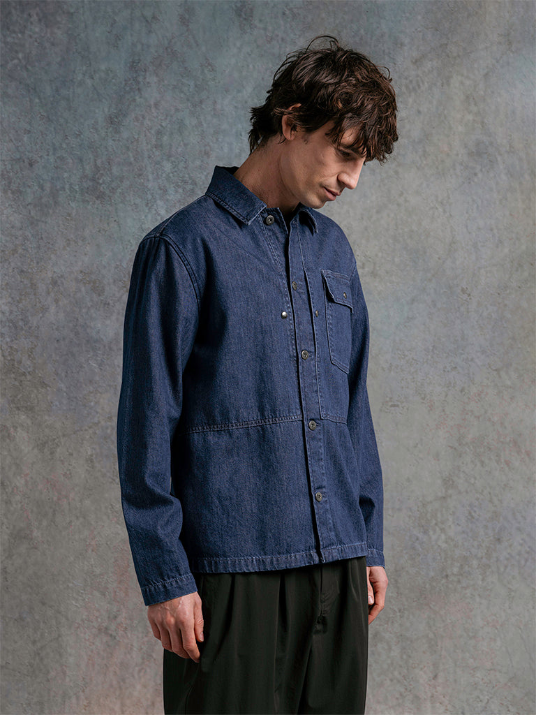 Barra Overshirt- Washed Denim Kestin Shirts