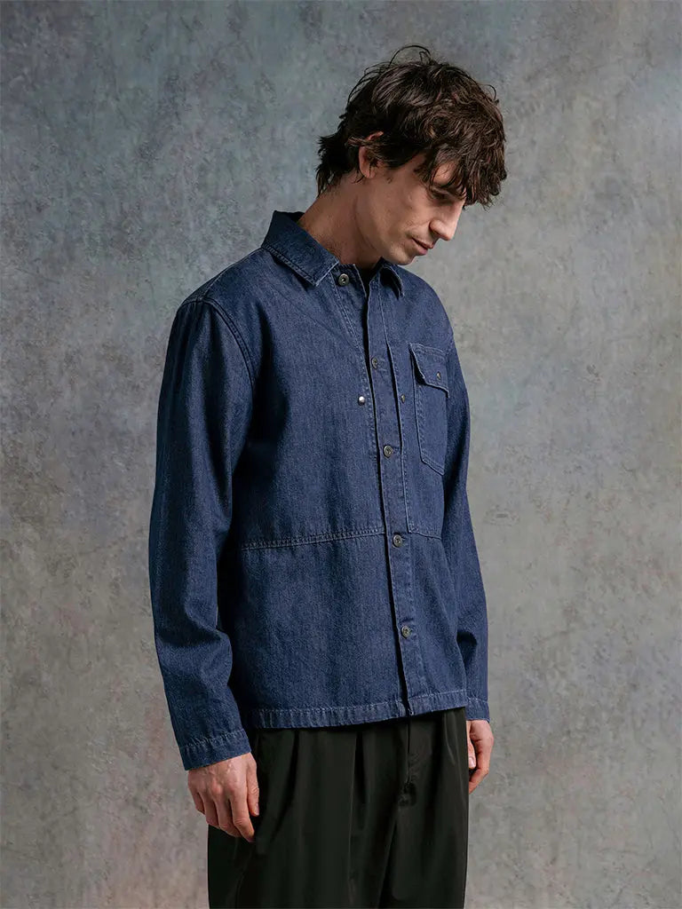 Barra Overshirt- Washed Denim Kestin Shirts