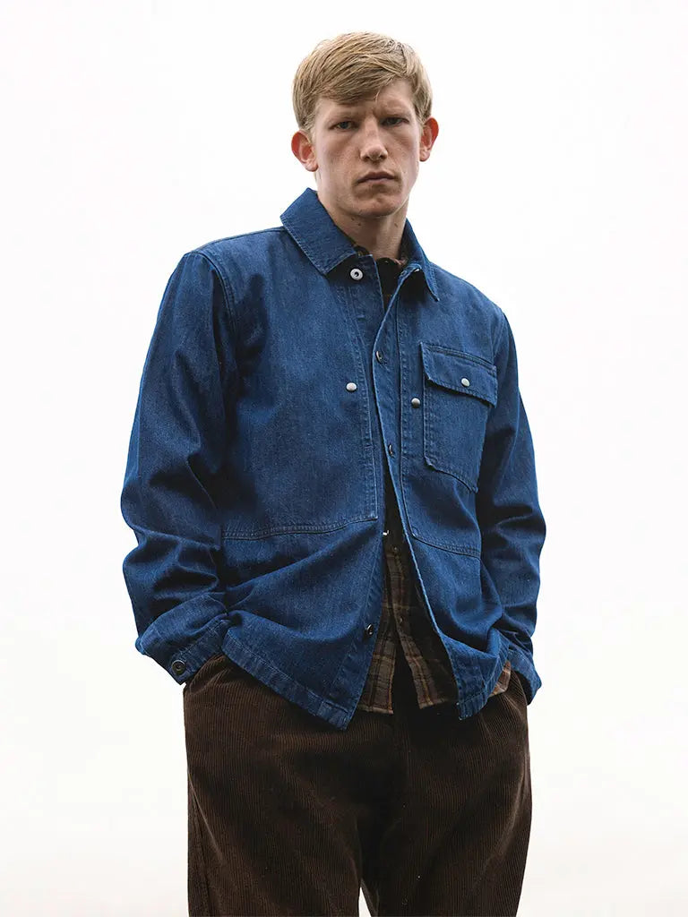 Barra Overshirt- Washed Denim Kestin Shirts