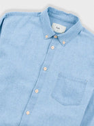 Relaxed Fit Shirt- Indigo Microcheck Folk