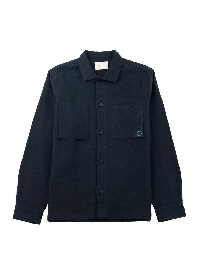 Anniversary Patch Overshirt- Dark Green Moleskin Folk Jackets
