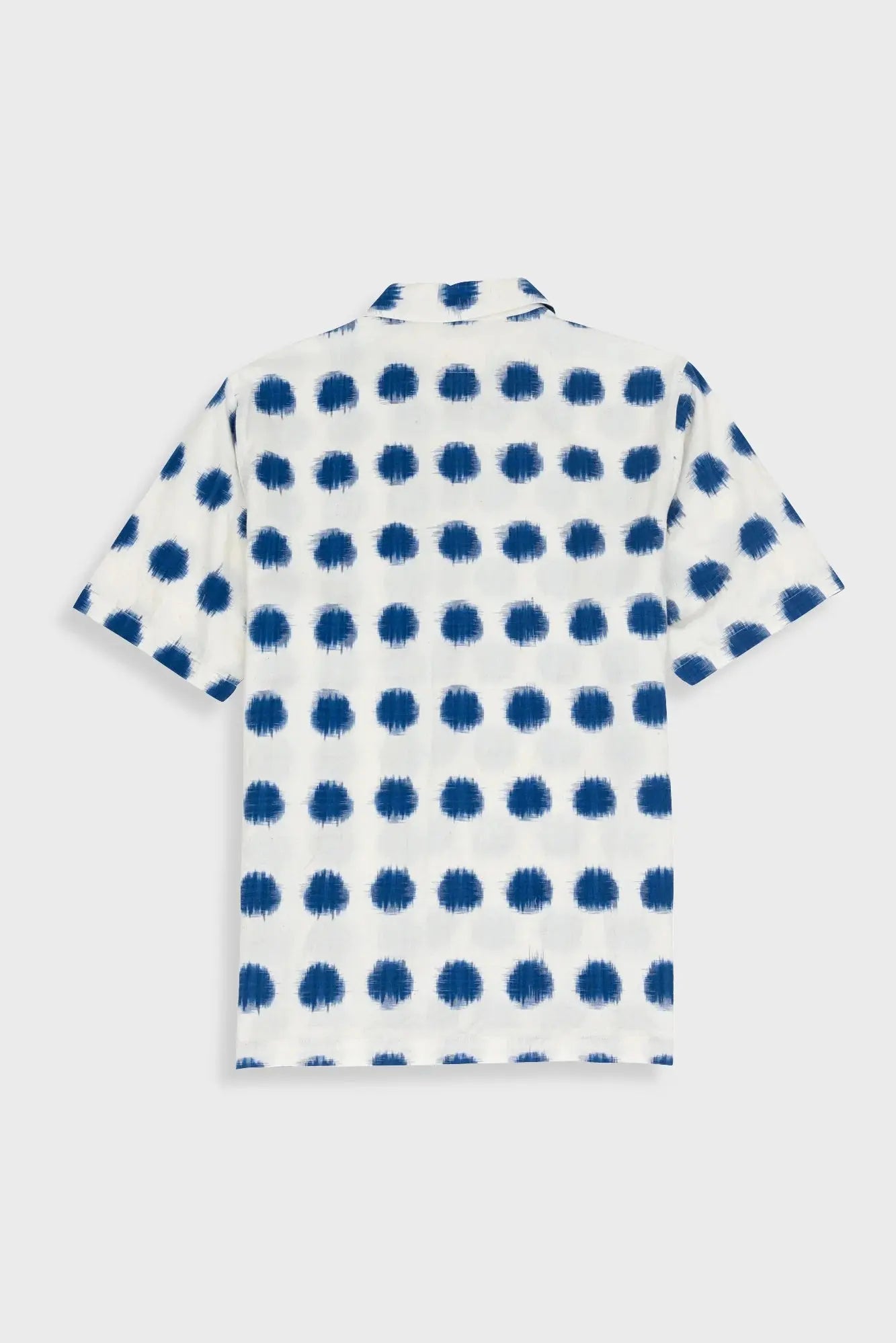 Gabe Shirt- Ecru Ikat Folk