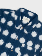 Gabe Shirt- Indigo Ikat Folk