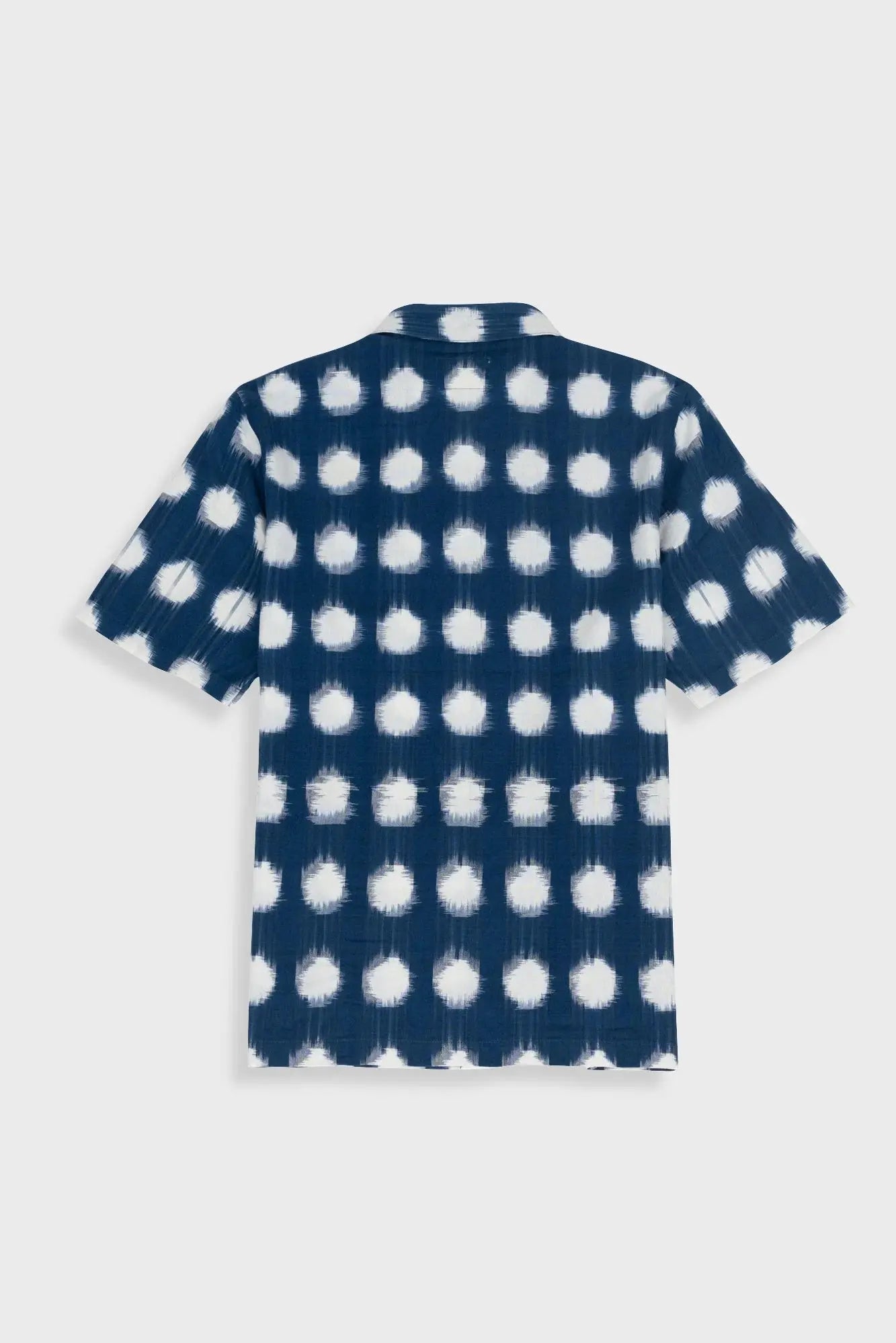 Gabe Shirt- Indigo Ikat Folk