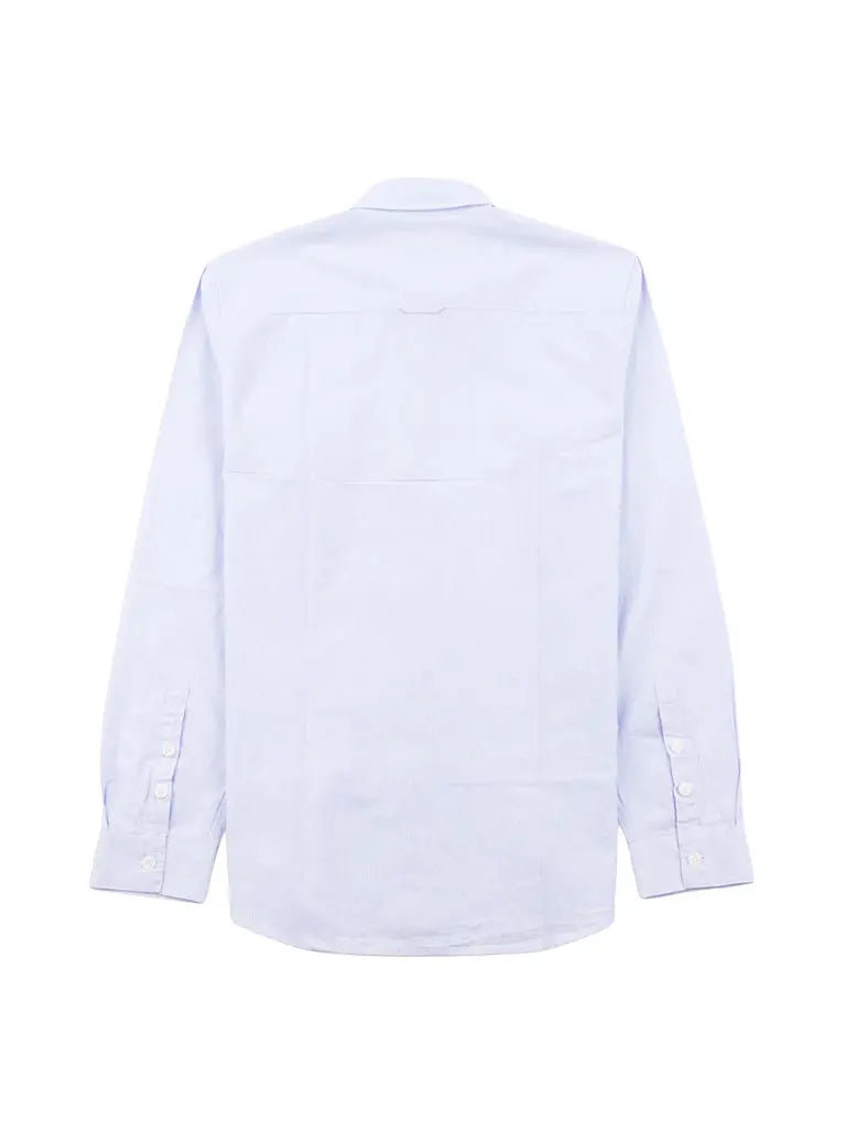 Relaxed Fit Shirt- Blue Microstripe Folk Shirts