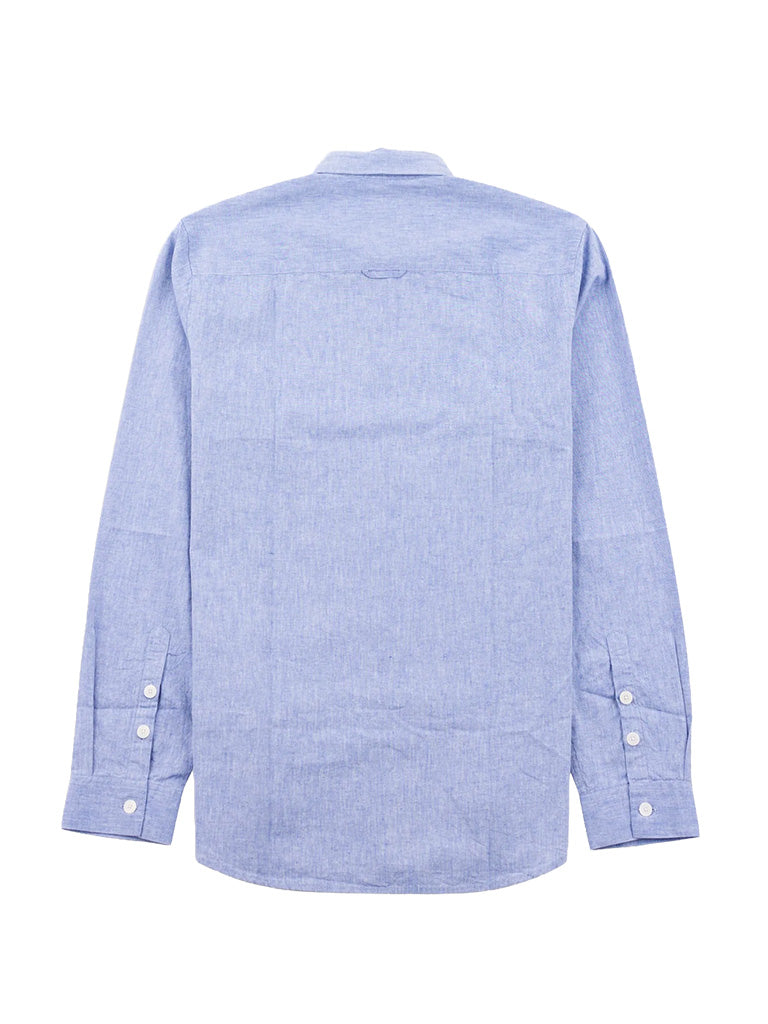 Relaxed Fit Shirt- Blue Texture Folk Shirts