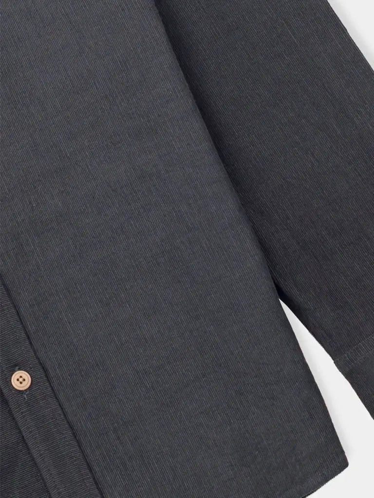 Direction Babycord Shirt- Charcoal Folk Shirts
