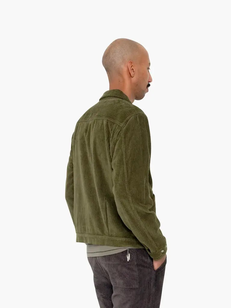 Signal Blouson- Olive Chunky Cord Folk Jackets
