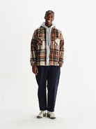 Whiting Overshirt- Ecru And Multicolour Wool Bobble Eames NW