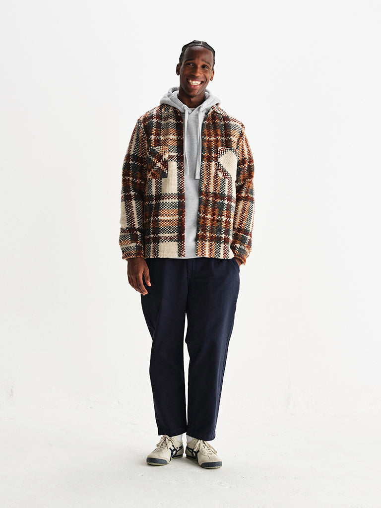 Whiting Overshirt- Ecru And Multicolour Wool Bobble Eames NW