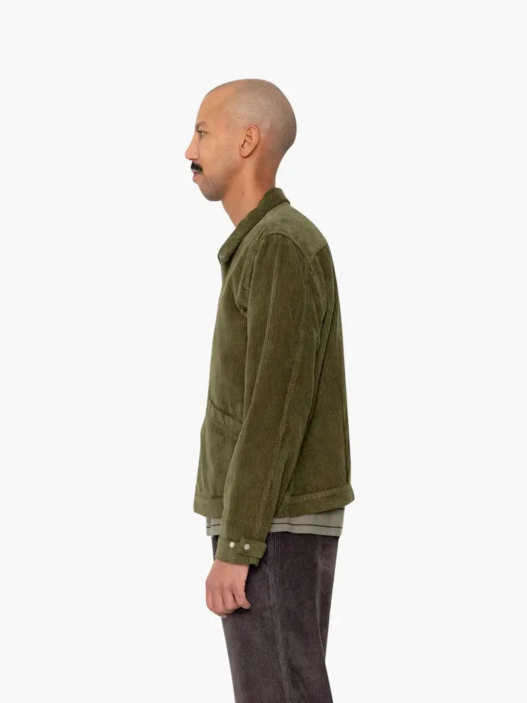 Signal Blouson- Olive Chunky Cord Folk Jackets