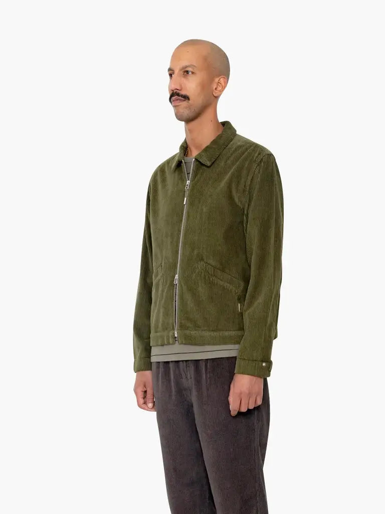 Signal Blouson- Olive Chunky Cord Folk Jackets