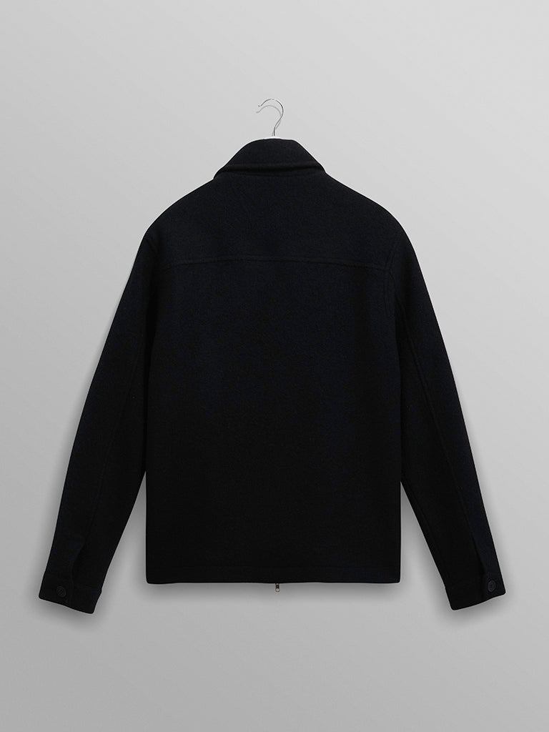 Eldon Wool Jacket- Midnight Navy Boiled Wax London Jackets
