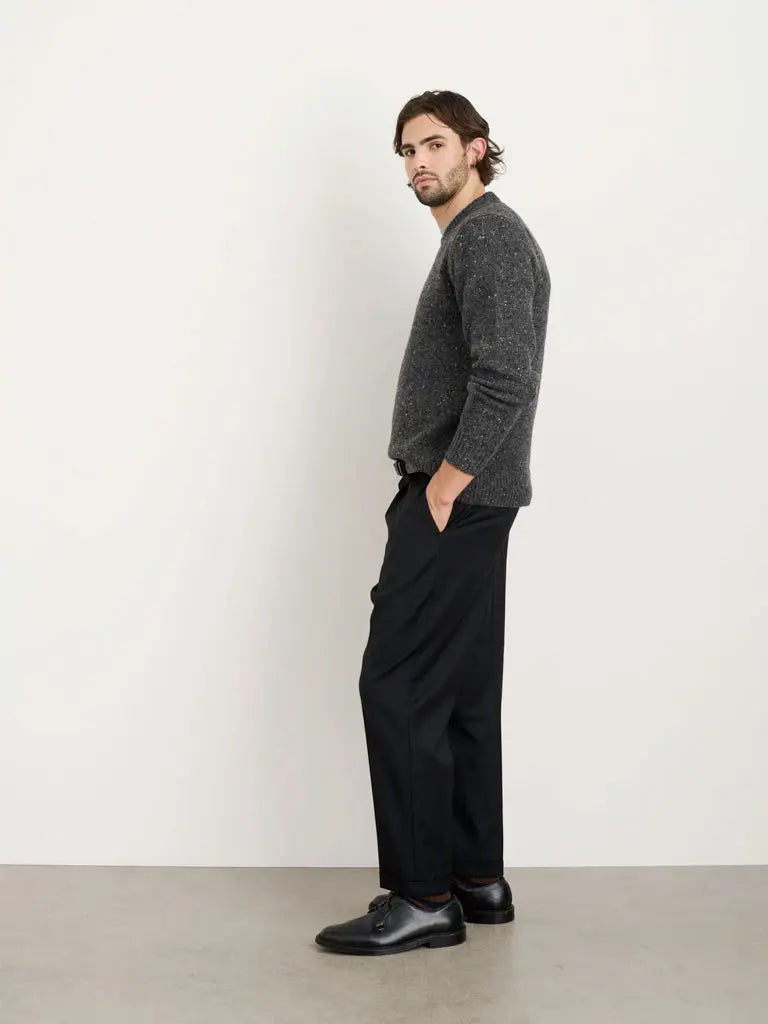 Donegal Crewneck- Charcoal Alex Mill Sweaters