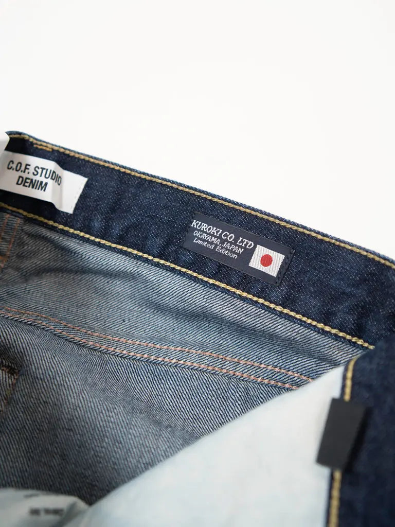 M5 13oz Kuroki Selvedge- Rinsed C.O.F. Studio Denim