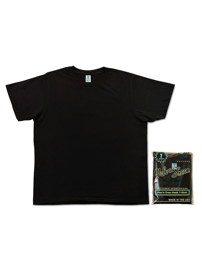 Big Fit Tubular Pack Tee- Black Velva Sheen Tee Shirts