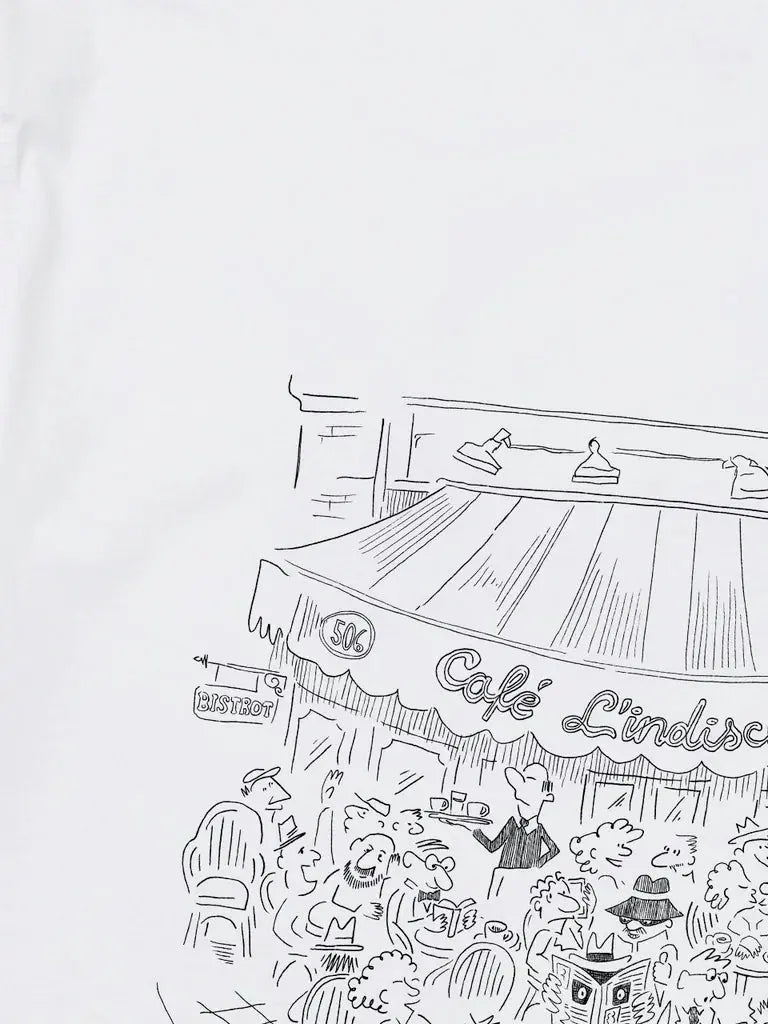 L'Indiscret Shirt- White Edmmond Studios Tee Shirts