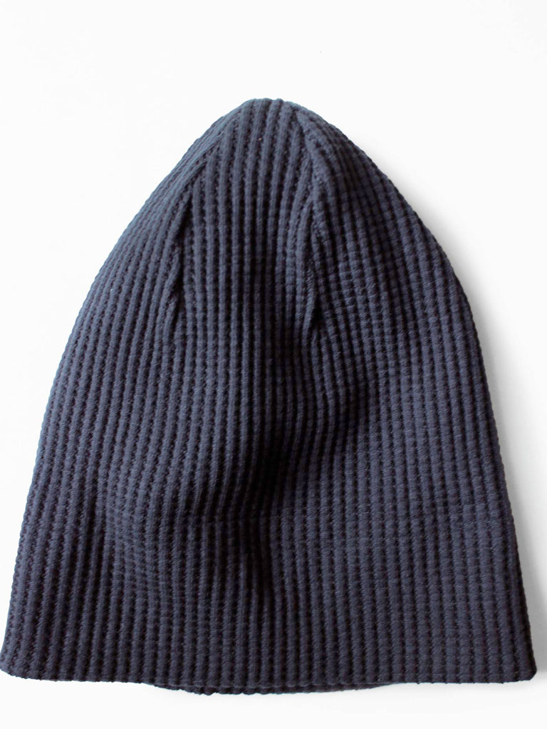 Waffle Knit Cap- Navy Jackman Hats