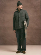 Ormiston Jacket- Moss Wool Herringbone Kestin Jackets
