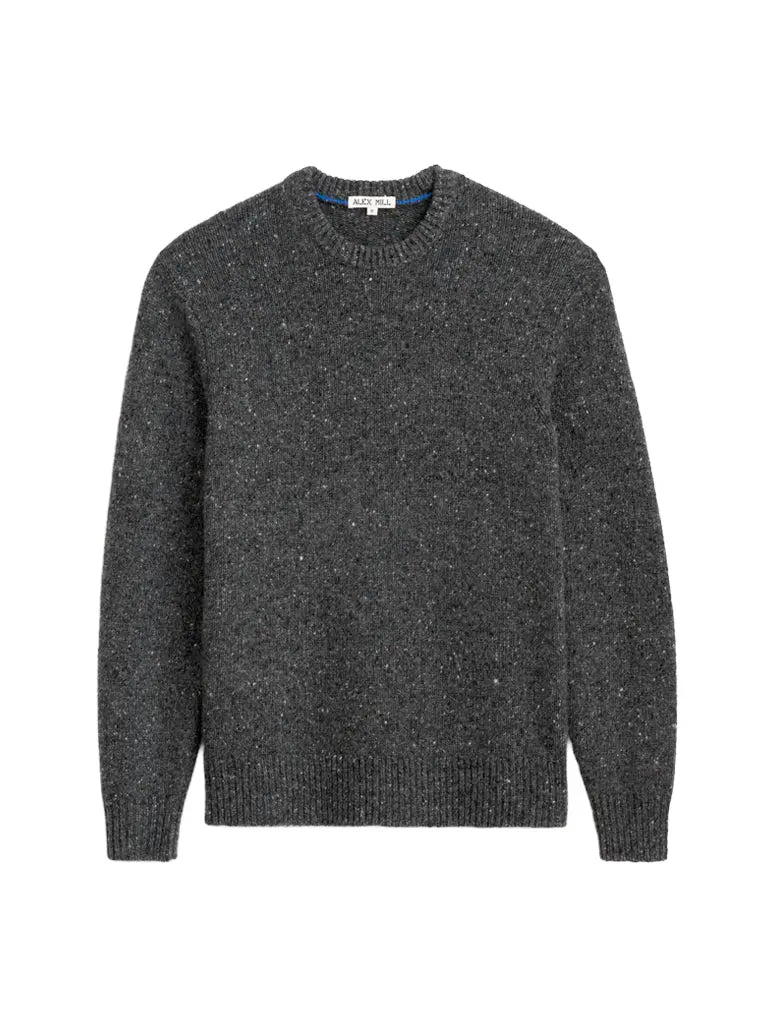 Donegal Crewneck- Charcoal Alex Mill Sweaters